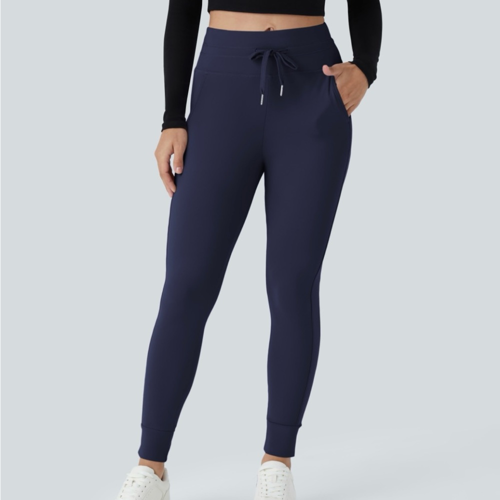 Halara high waisted drawstring full length joggers